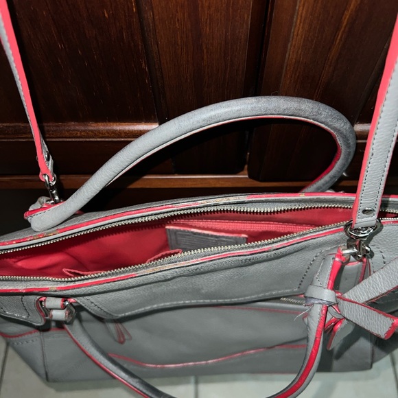 Coach Poppy Edgestain Large Flap Satchel Handbag TLC - Picture 7 of 12